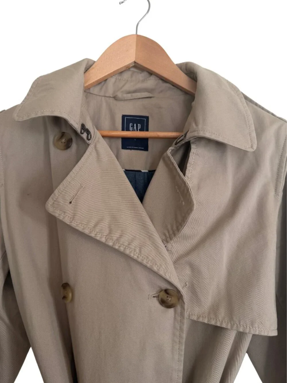 Gap Women’s Belted Trench Coat — Size L